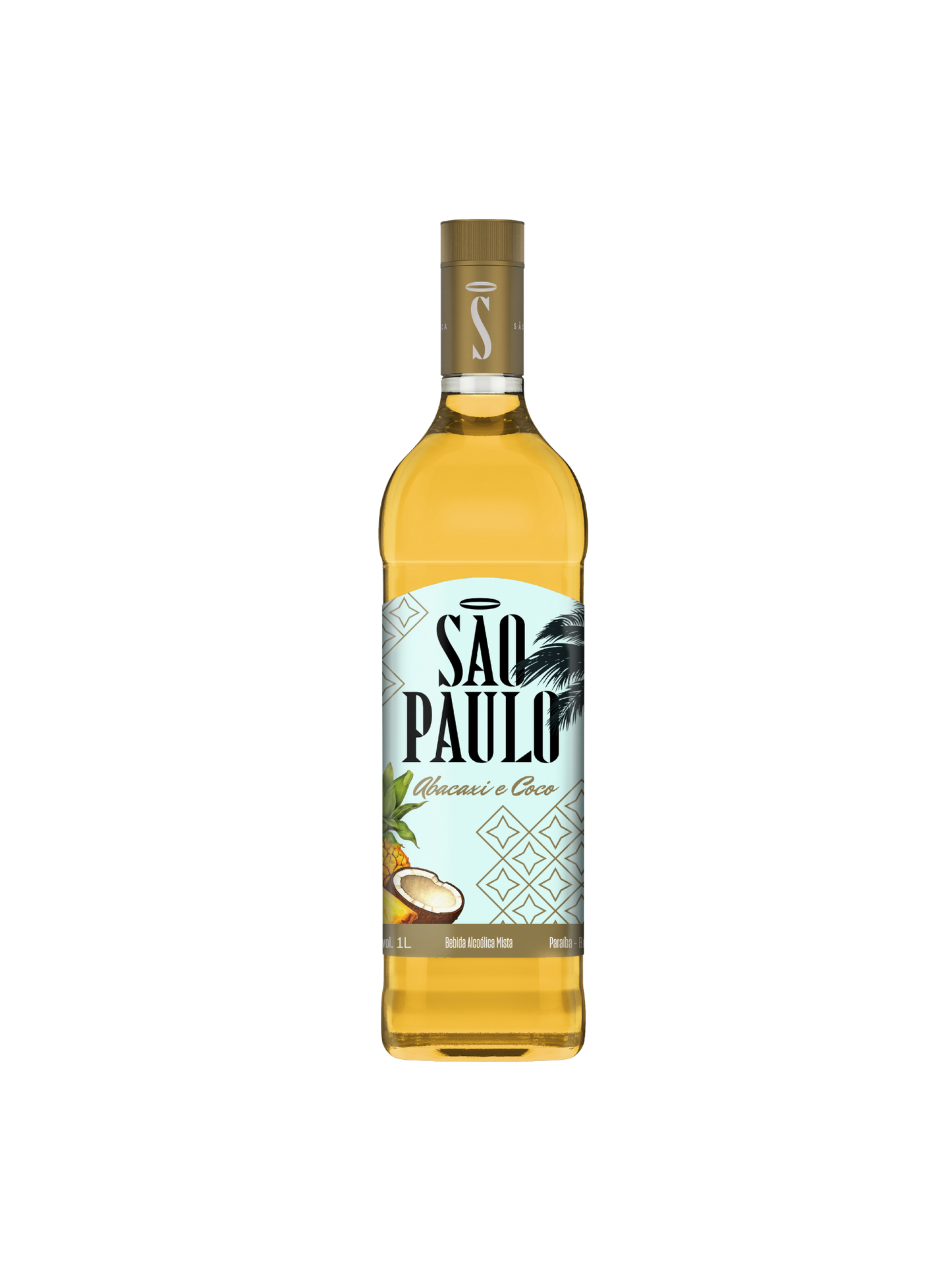 Cachaça São Paulo Abacaxi com Coco 1000ml