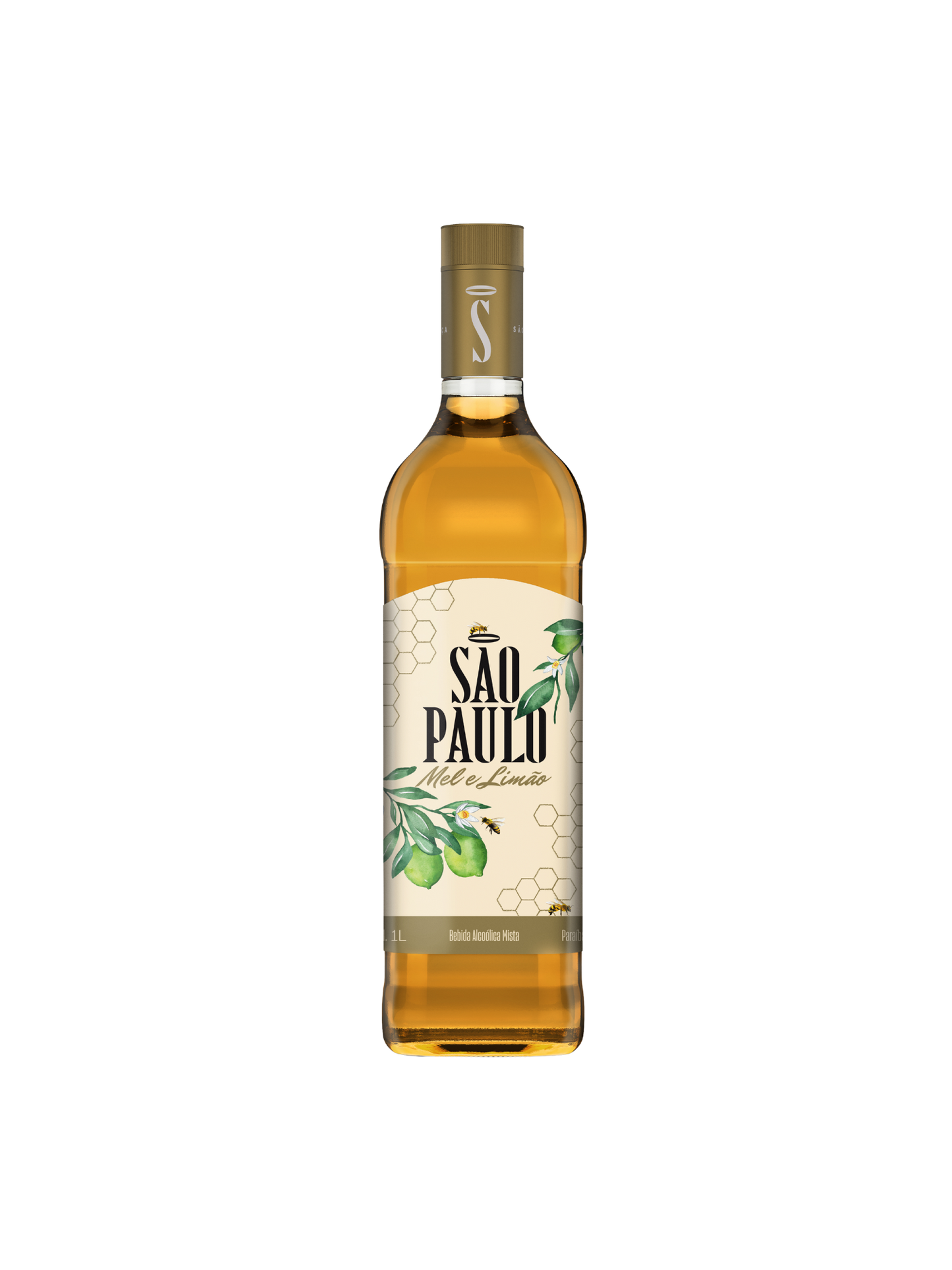 Cachaça São Paulo Mel e Limão 1000ml