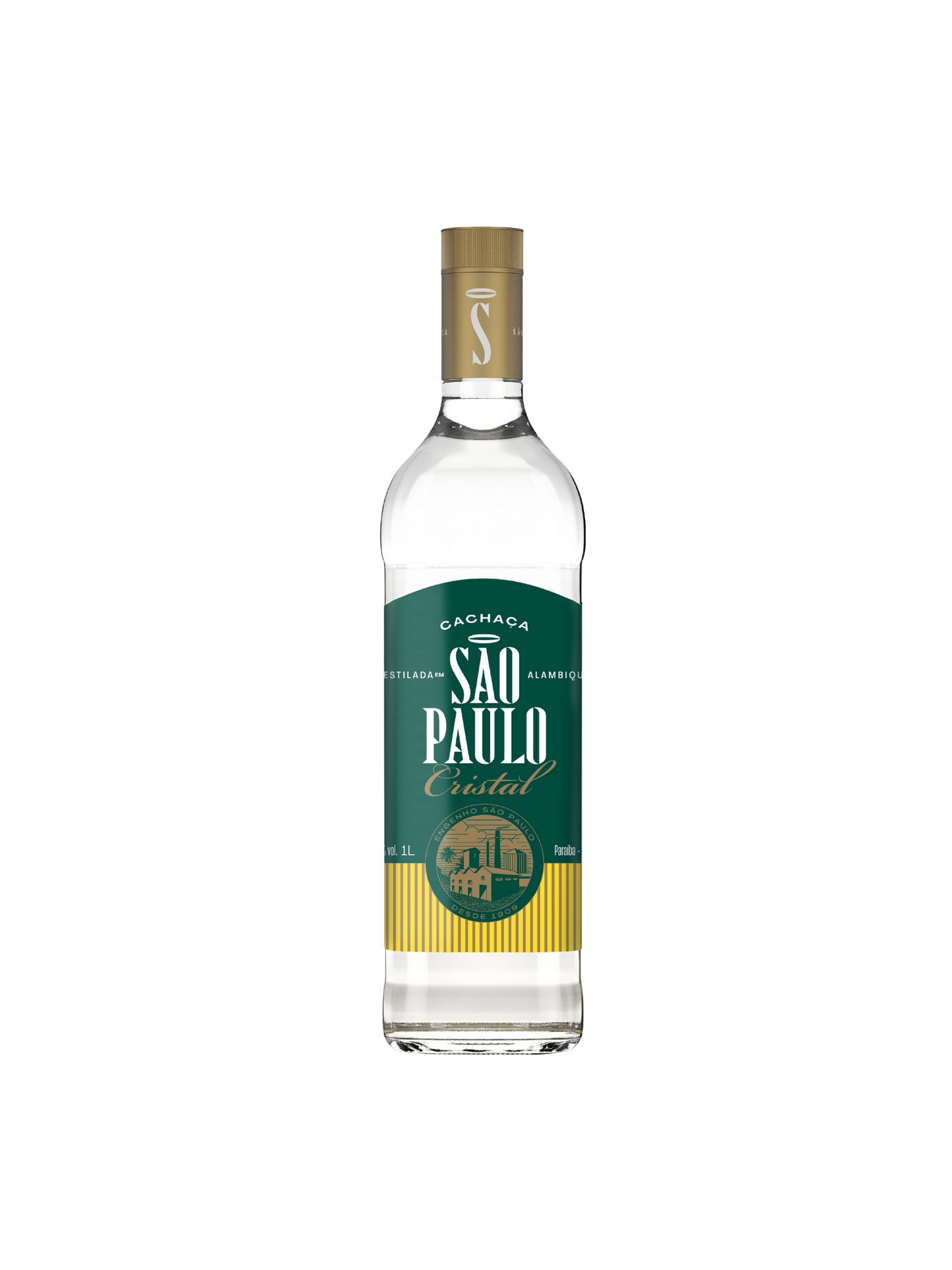 Cachaça São Paulo Cristal 1000ml