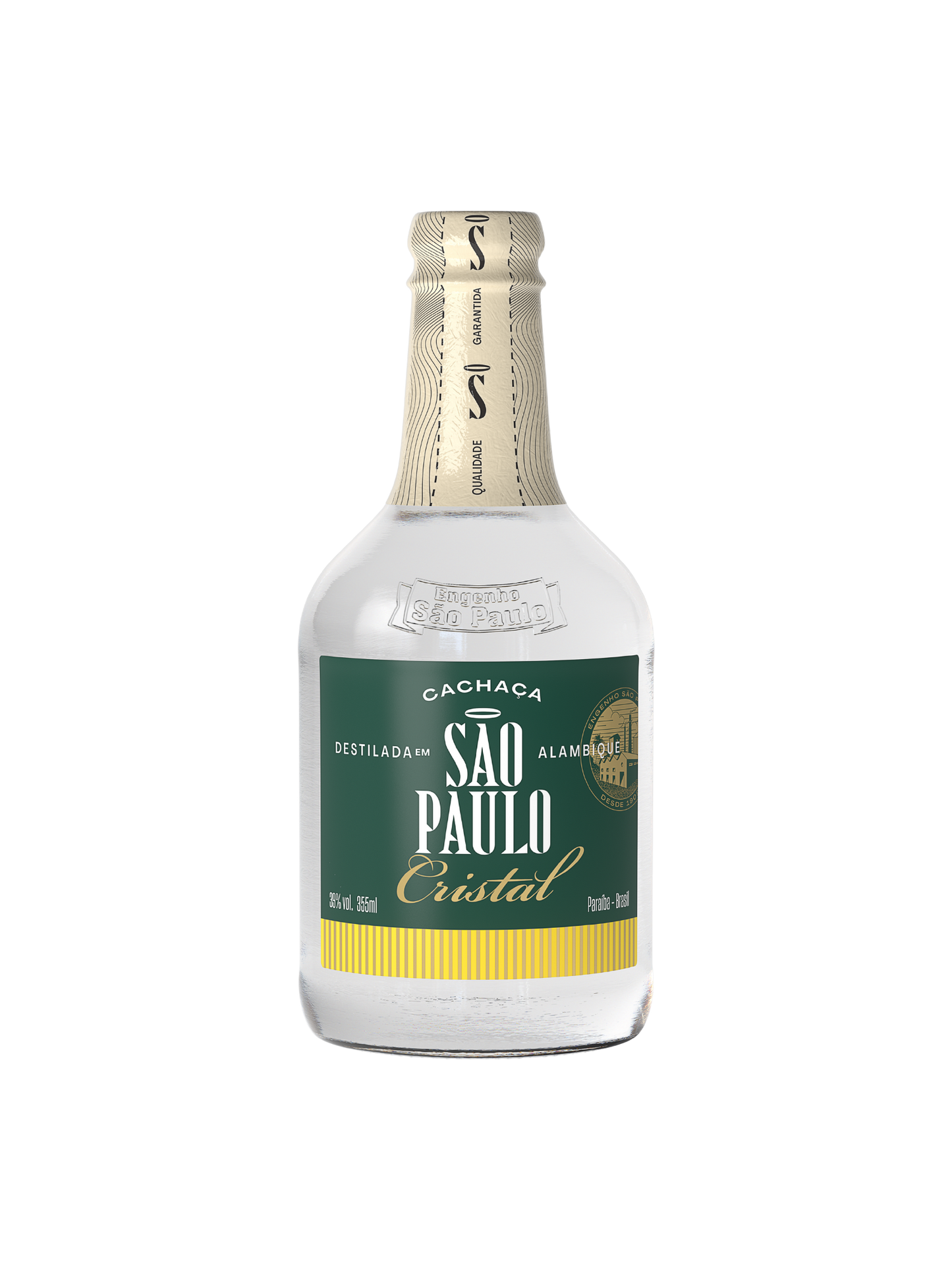 Cachaça São Paulo Cristal 355ml