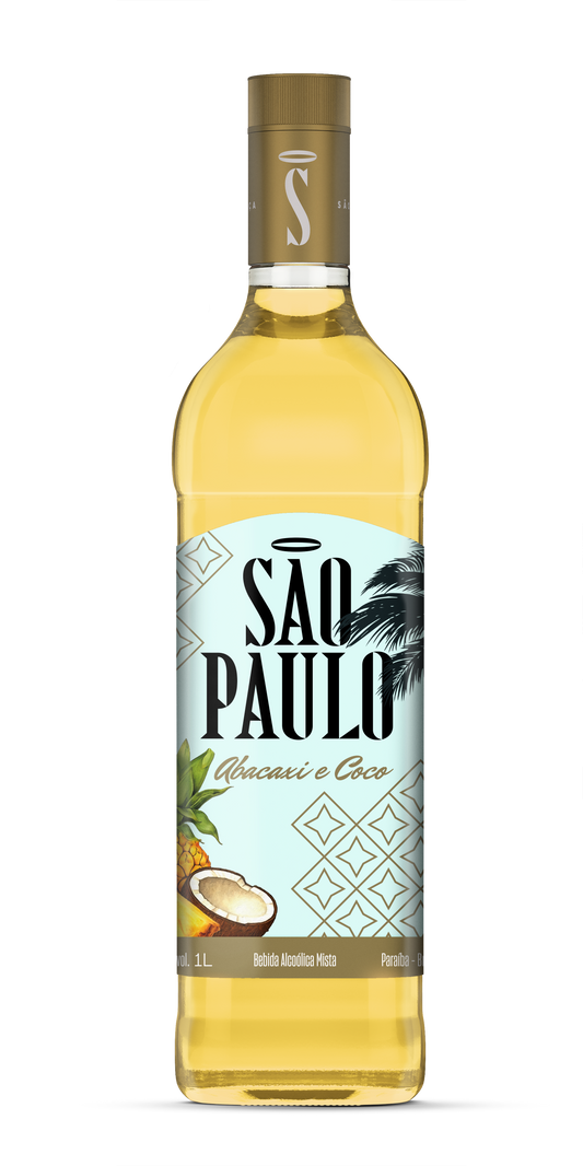 Cachaça São Paulo Abacaxi com Coco 1000ml