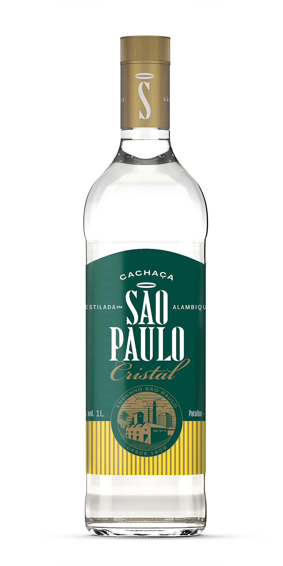 Cachaça São Paulo Cristal 1000ml