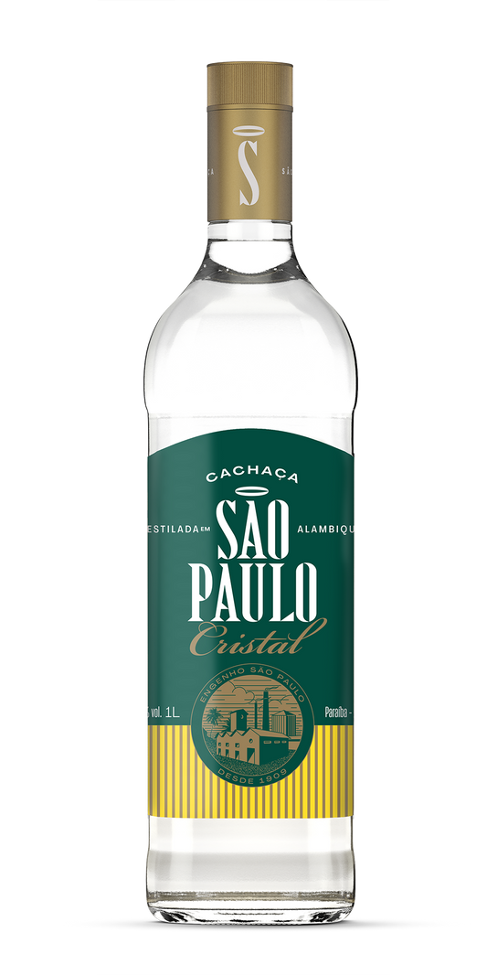 Cachaça São Paulo Cristal 1000ml