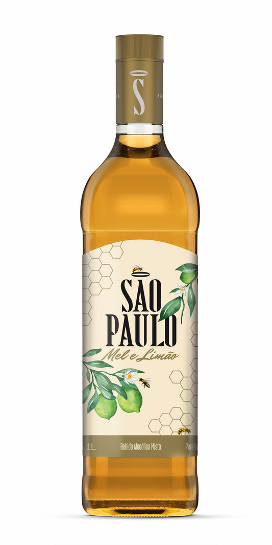 Cachaça São Paulo Mel e Limão 1000ml