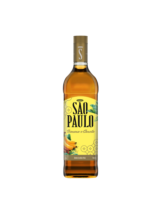 Cachaça São Paulo Banana e Canela 1000ml