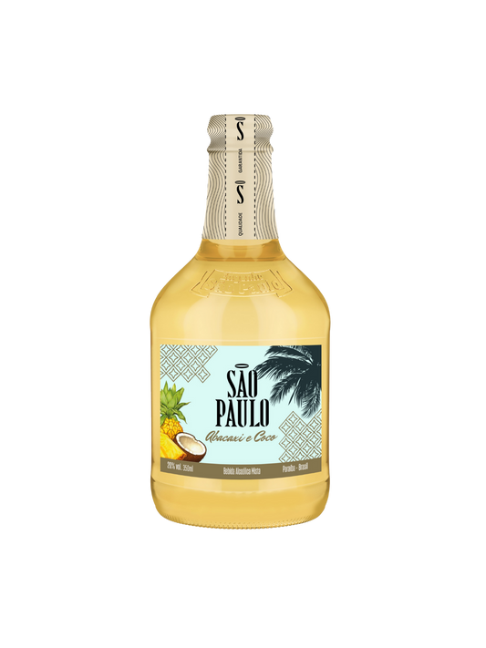 Cachaça São Paulo Abacaxi com Coco 355ml