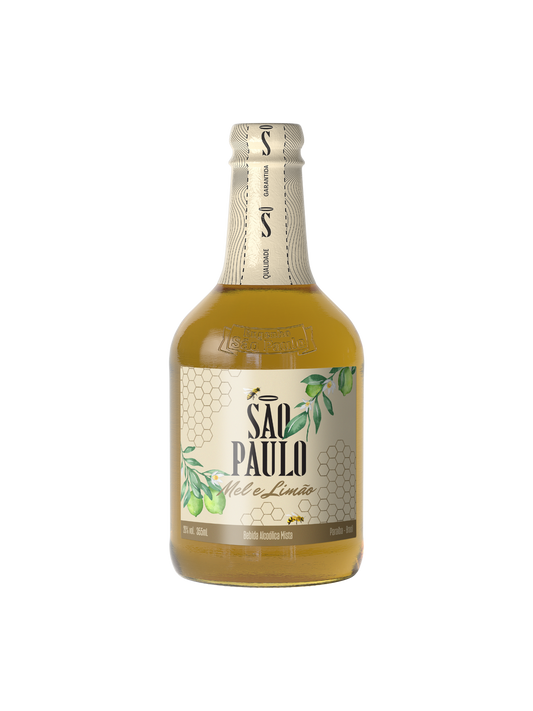 Cachaça São Paulo Mel e Limão 355ml